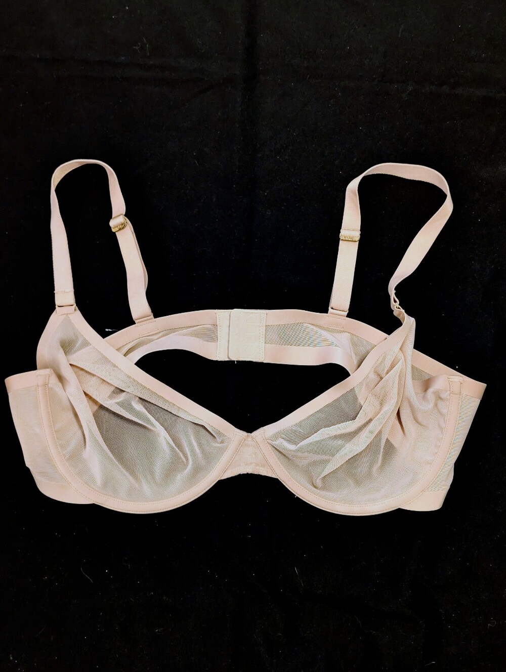 CUUP The Plunge Mesh Underwire Bra Nude Taupe 42C NWOT